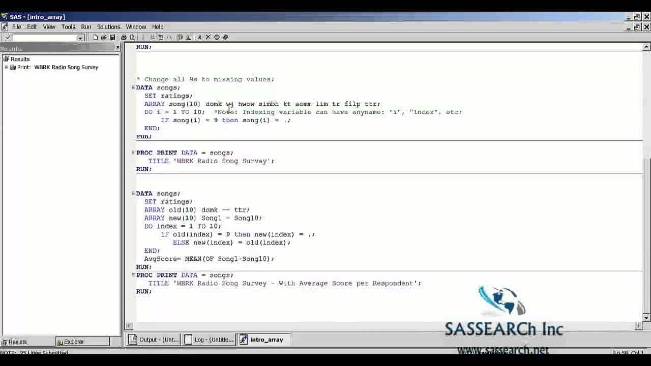 Sas programming base