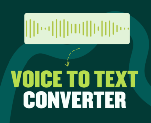 Voice to text converter