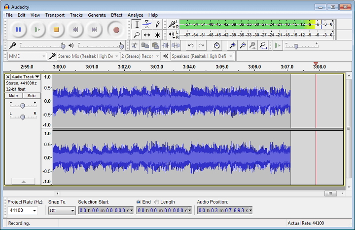 Audio editing software